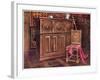 Oak Cabinet and Walnut Chair, 1910-Edwin Foley-Framed Giclee Print