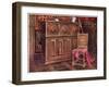 Oak Cabinet and Walnut Chair, 1910-Edwin Foley-Framed Giclee Print