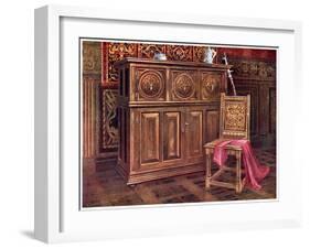 Oak Cabinet and Walnut Chair, 1910-Edwin Foley-Framed Giclee Print