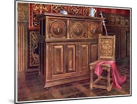 Oak Cabinet and Walnut Chair, 1910-Edwin Foley-Mounted Giclee Print