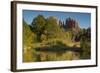 Oak Creek and Cathedral Rock, Crescent Moon Recreation, Sedona, Az-Michel Hersen-Framed Photographic Print