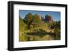 Oak Creek and Cathedral Rock, Crescent Moon Recreation, Sedona, Az-Michel Hersen-Framed Photographic Print