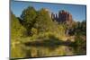 Oak Creek and Cathedral Rock, Crescent Moon Recreation, Sedona, Az-Michel Hersen-Mounted Photographic Print