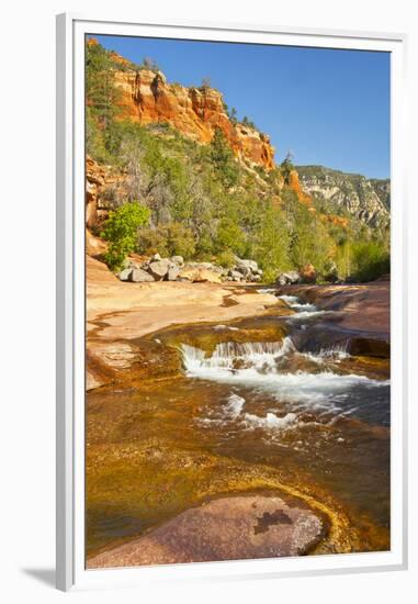 Oak Creek, Slide Rock State Park, Sedona, Arizona, Usa-Michel Hersen-Framed Premium Photographic Print