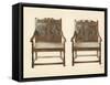 Oak Double Chairs-Shirley Charles Llewellyn Slocombe-Framed Stretched Canvas