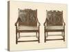 Oak Double Chairs-Shirley Charles Llewellyn Slocombe-Stretched Canvas