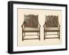 Oak Double Chairs-Shirley Charles Llewellyn Slocombe-Framed Giclee Print