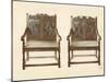 Oak Double Chairs-Shirley Charles Llewellyn Slocombe-Mounted Giclee Print