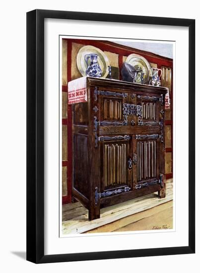 Oak Double Hutch, 1910-Edwin Foley-Framed Giclee Print