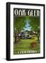 Oak Glen, California - Apple Orchard Harvest-Lantern Press-Framed Art Print