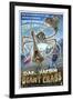 Oak Harbor vs. the Giant Crabs-Lantern Press-Framed Art Print