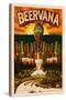 Oak Harbor, Washington - Beervana Tap-Lantern Press-Stretched Canvas