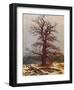 Oak in the Snow-Caspar David Friedrich-Framed Giclee Print