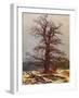 Oak in the Snow-Caspar David Friedrich-Framed Giclee Print