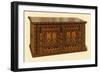 Oak inlaid Nonsuch chest, 1904-Shirley Slocombe-Framed Giclee Print