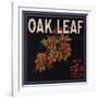 Oak Leaf Brand - Porterville, California - Citrus Crate Label-Lantern Press-Framed Art Print