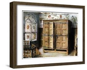 Oak Press, Strangers' Hall, Norwich, Norfolk, 1910-Edwin Foley-Framed Giclee Print