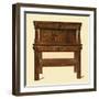 Oak standing buffet, 1904-Shirley Slocombe-Framed Giclee Print