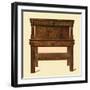 Oak standing buffet, 1904-Shirley Slocombe-Framed Giclee Print