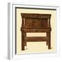 Oak standing buffet, 1904-Shirley Slocombe-Framed Giclee Print