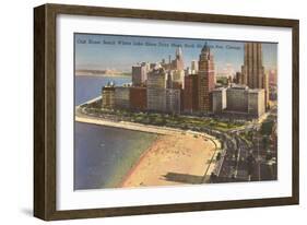 Oak Street Beach, Chicago, Illinois-null-Framed Art Print