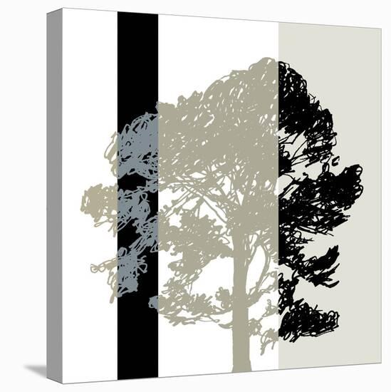 Oak Stripe-Sarah Cheyne-Stretched Canvas