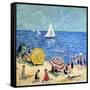 Oak Tree Beach, C.1914-Minnie Harms Neebe-Framed Stretched Canvas