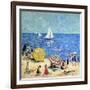 Oak Tree Beach, C.1914-Minnie Harms Neebe-Framed Giclee Print