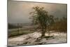 Oak Tree by the Elbe in Winter-Johan Christian Clausen Dahl-Mounted Premium Giclee Print