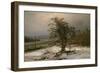 Oak Tree by the Elbe in Winter-Johan Christian Clausen Dahl-Framed Giclee Print