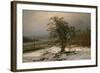 Oak Tree by the Elbe in Winter-Johan Christian Clausen Dahl-Framed Giclee Print