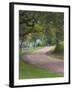 Oak Trees, Blue Bonnets, and Indian Paint Brush, Near Gay Hill, Texas, USA-Darrell Gulin-Framed Photographic Print