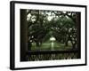 Oak Trees in Front of a Mansion, Oak Alley Plantation, Vacherie, Louisiana, USA-null-Framed Photographic Print