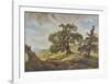 Oak Trees on the Seashore-Carl Gustav Carus-Framed Collectable Print