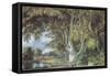 Oak Trees, Shoreham, Kent, Nature in Britain Published by Collins, 1946 (Litho)-Samuel Palmer-Framed Stretched Canvas