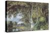 Oak Trees, Shoreham, Kent, Nature in Britain Published by Collins, 1946 (Litho)-Samuel Palmer-Stretched Canvas