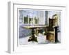 Oak Trestle Table and Mine Host's Chair, 1910-Edwin Foley-Framed Premium Giclee Print