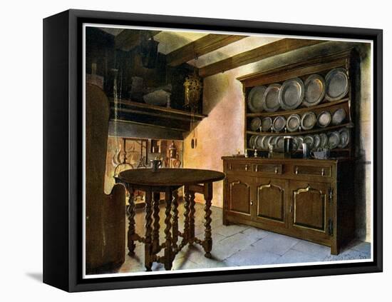 Oak Welsh Dresser, 1910-Edwin Foley-Framed Stretched Canvas