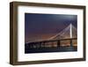 Oakland Bay Bridge at Sunset-digital94086-Framed Photographic Print