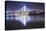 Oakland Bay Bridge, Night Reflection-Vincent James-Stretched Canvas
