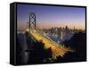 Oakland Bay Bridge, San Francisco, California, USA-Walter Bibikow-Framed Stretched Canvas