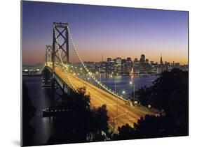 Oakland Bay Bridge, San Francisco, California, USA-Walter Bibikow-Mounted Photographic Print