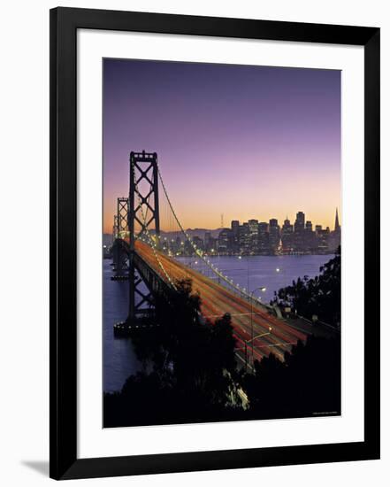 Oakland Bay Bridge, San Francisco, California, USA-Walter Bibikow-Framed Photographic Print