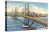 Oakland Bay Bridge, San Francisco, California-null-Stretched Canvas