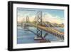 Oakland Bay Bridge, San Francisco, California-null-Framed Art Print