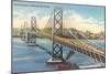 Oakland Bay Bridge, San Francisco, California-null-Mounted Art Print