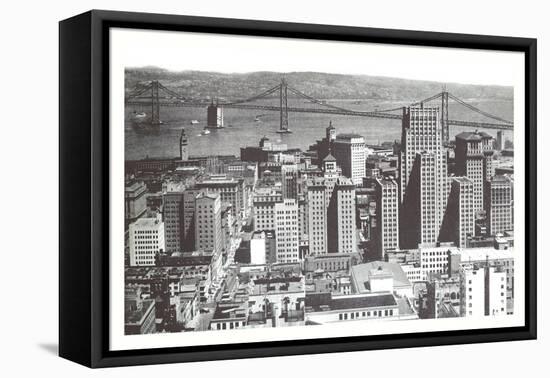 Oakland Bay Bridge, San Francisco, California-null-Framed Stretched Canvas