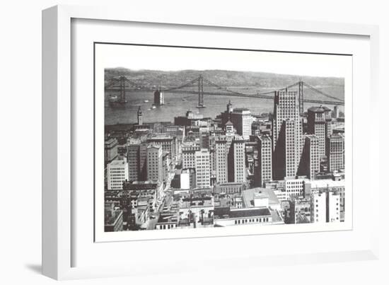 Oakland Bay Bridge, San Francisco, California-null-Framed Art Print