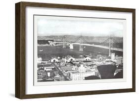 Oakland Bay Bridge, San Francisco, California-null-Framed Art Print