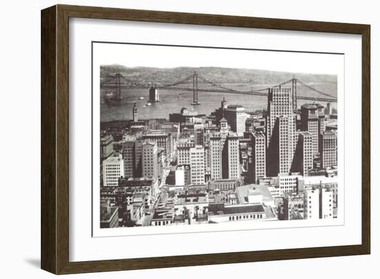 Oakland Bay Bridge, San Francisco, California-null-Framed Art Print